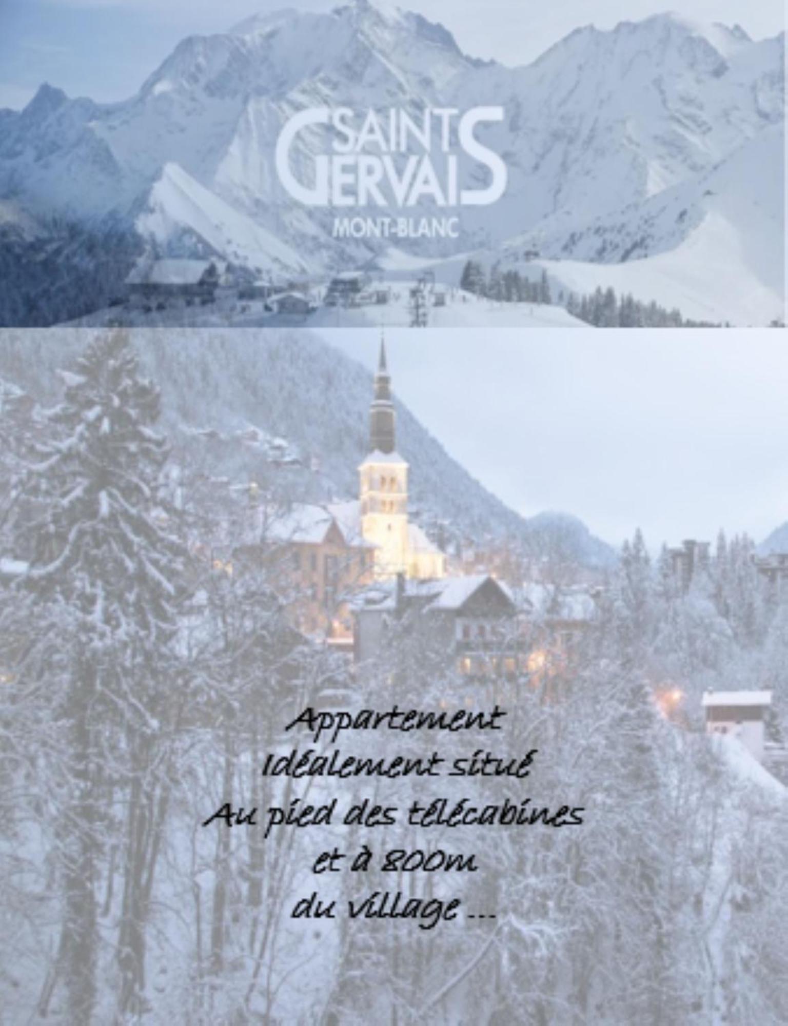 Appartement T2+Cabine Independante Au Depart Des Telecabines Saint-Gervais/Bettex/Mont D'Arbois Экстерьер фото