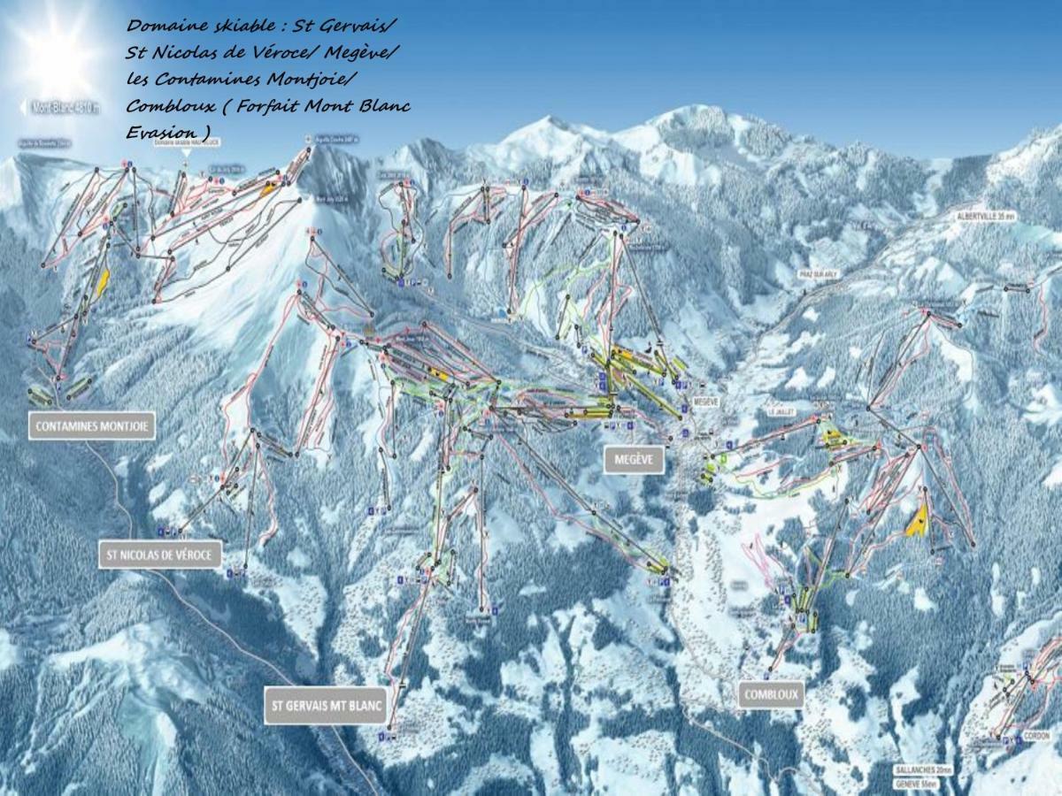 Appartement T2+Cabine Independante Au Depart Des Telecabines Saint-Gervais/Bettex/Mont D'Arbois Экстерьер фото