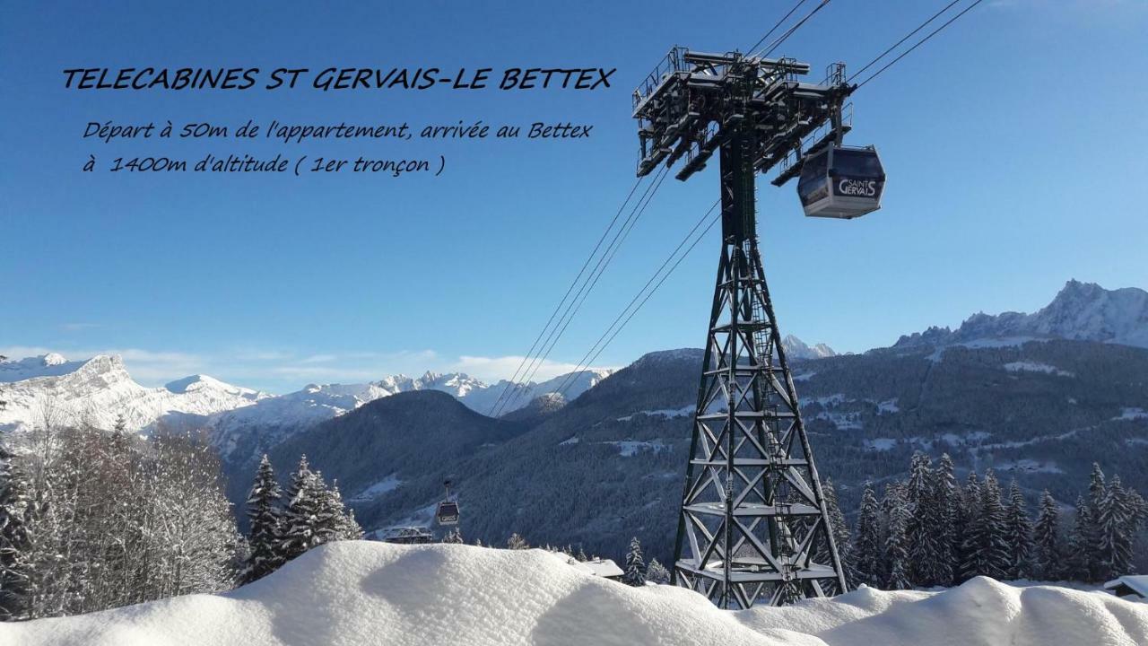 Appartement T2+Cabine Independante Au Depart Des Telecabines Saint-Gervais/Bettex/Mont D'Arbois Экстерьер фото
